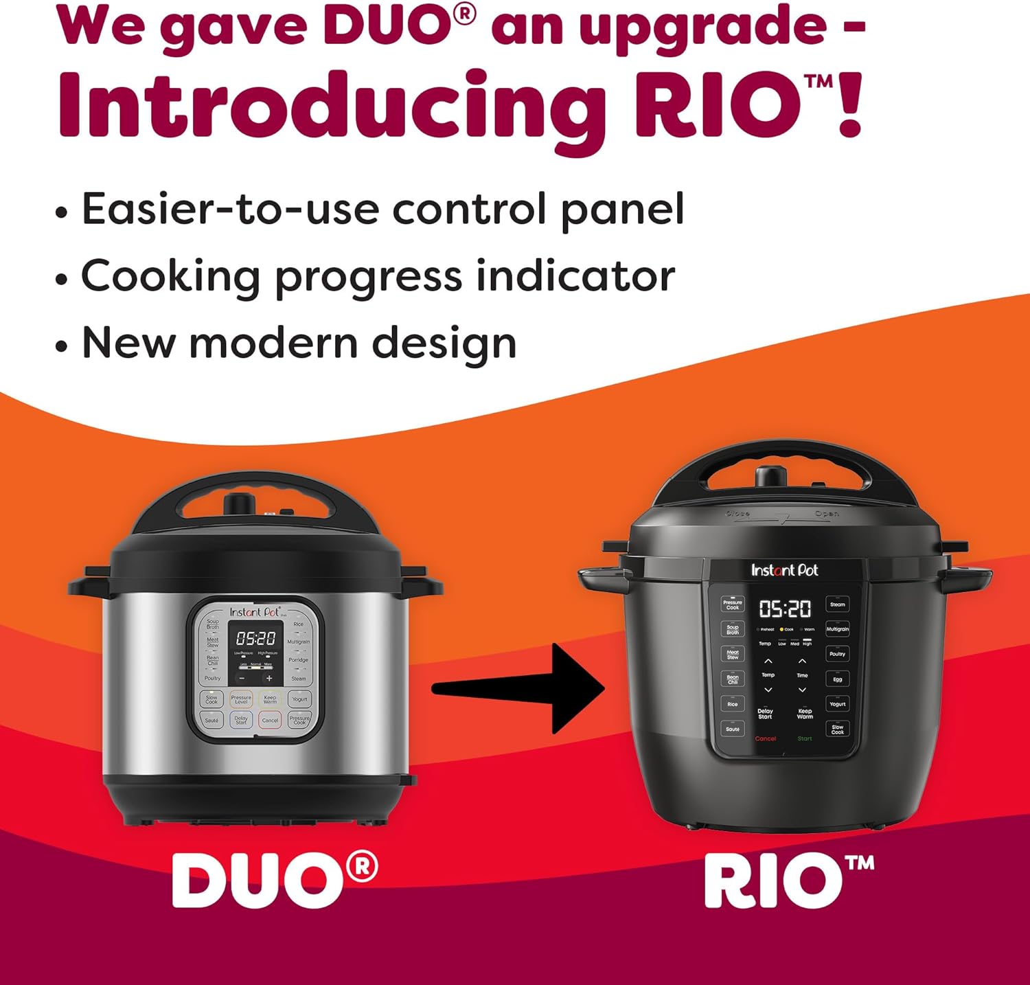 Instant Pot RIO 7-in-1 Multi-Functional Smart Cooker (6 QT/5.7 L